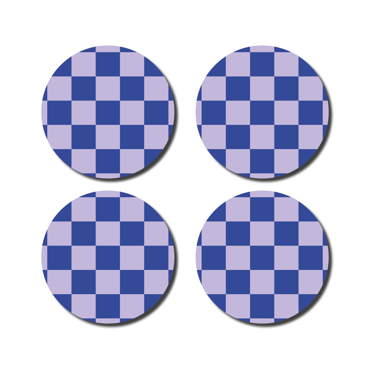 Untersetzer Checked | lila/blau