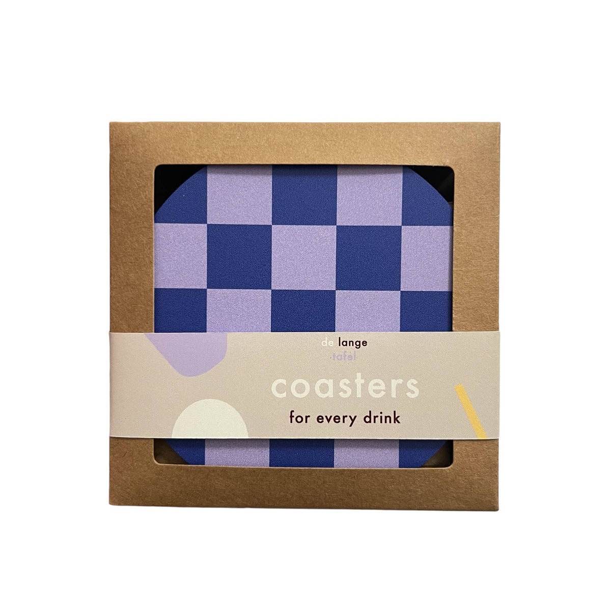 Untersetzer Checked | lila/blau