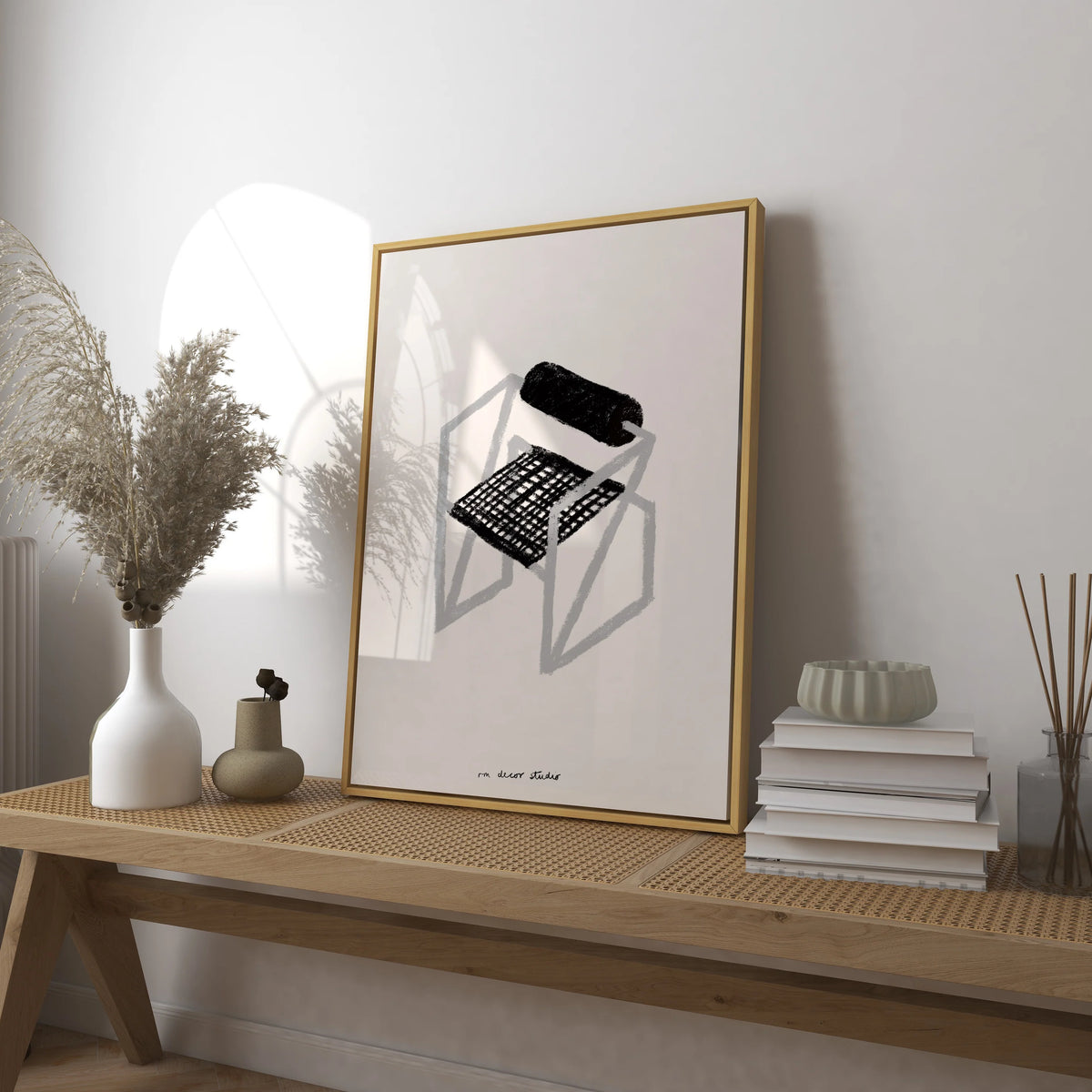 Poster Print A3 | Retro Stuhl