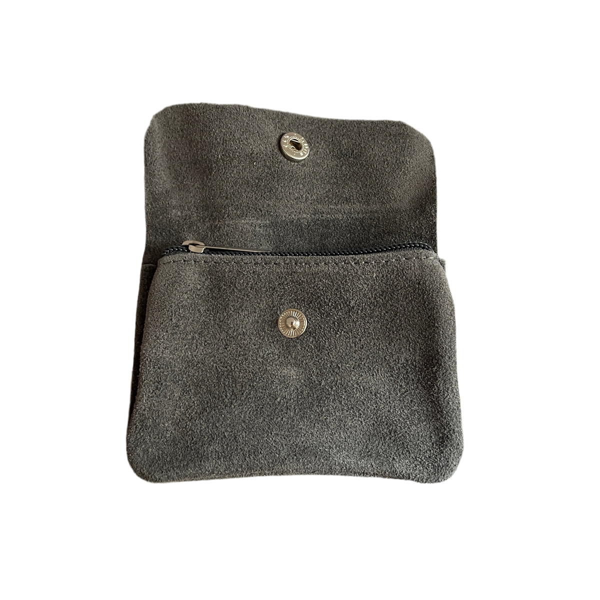 Geldbeutel klein | Wildleder | grau