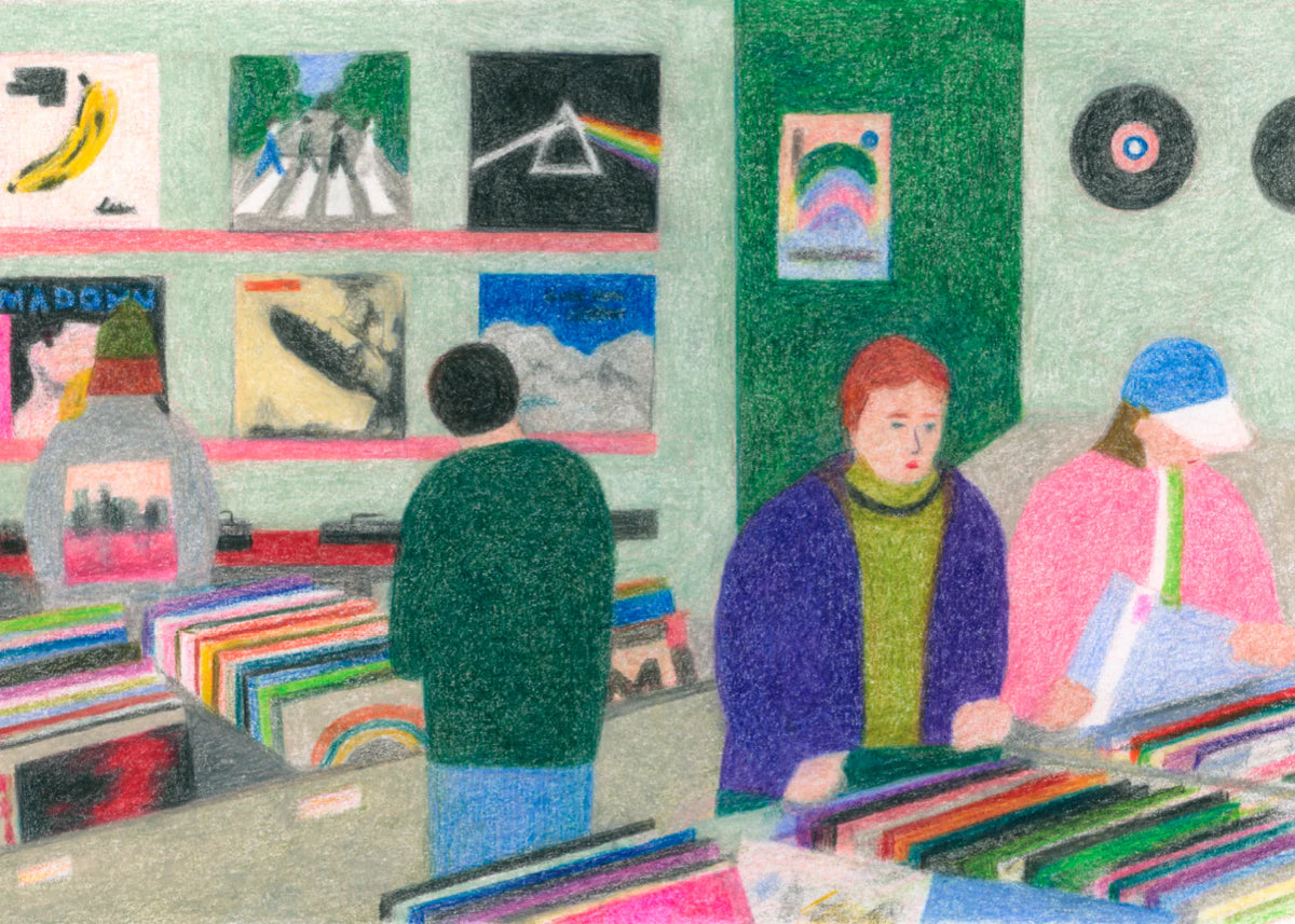 Print Poster | Vinyl Shop - 40x30cm