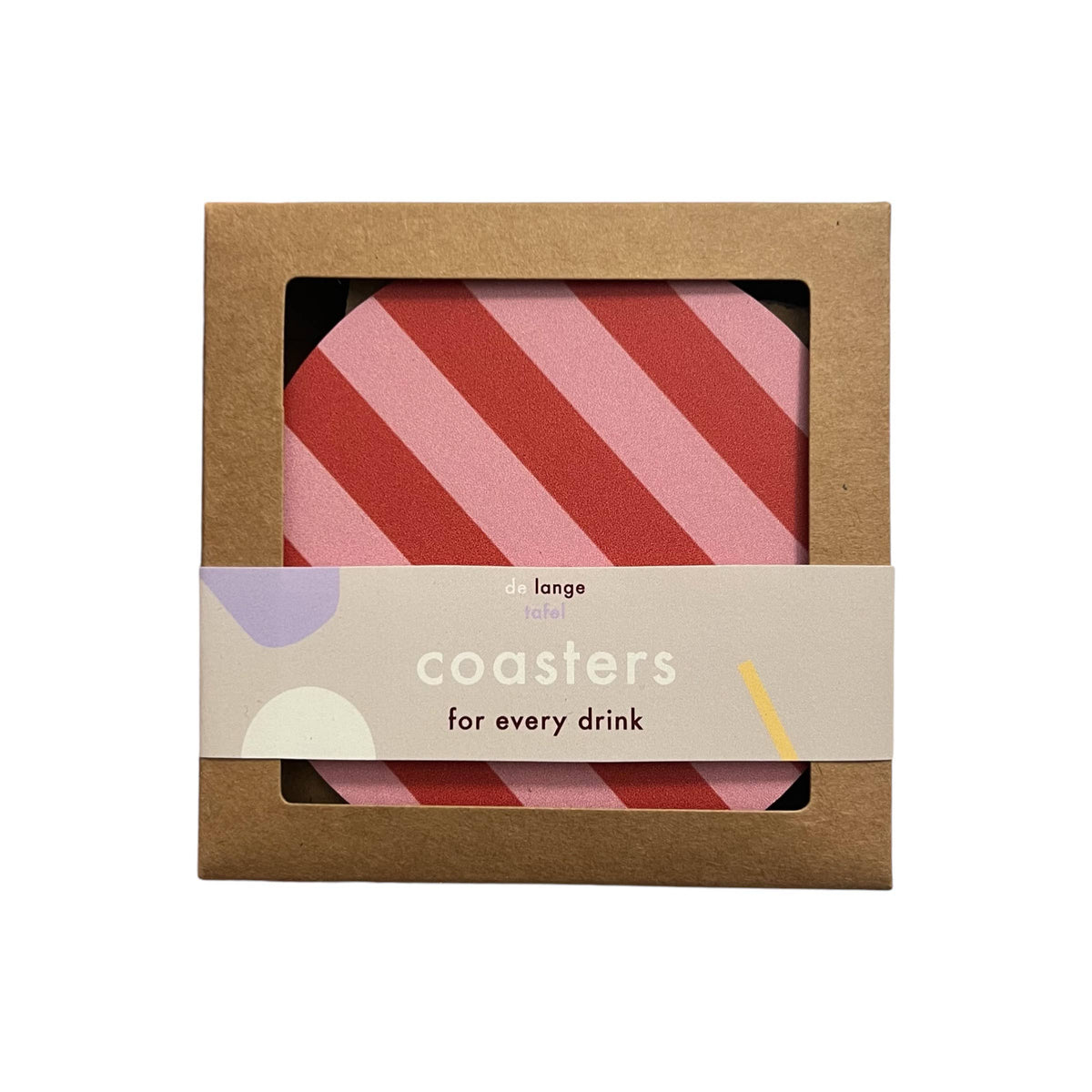 Untersetzer Striped | pink/rot