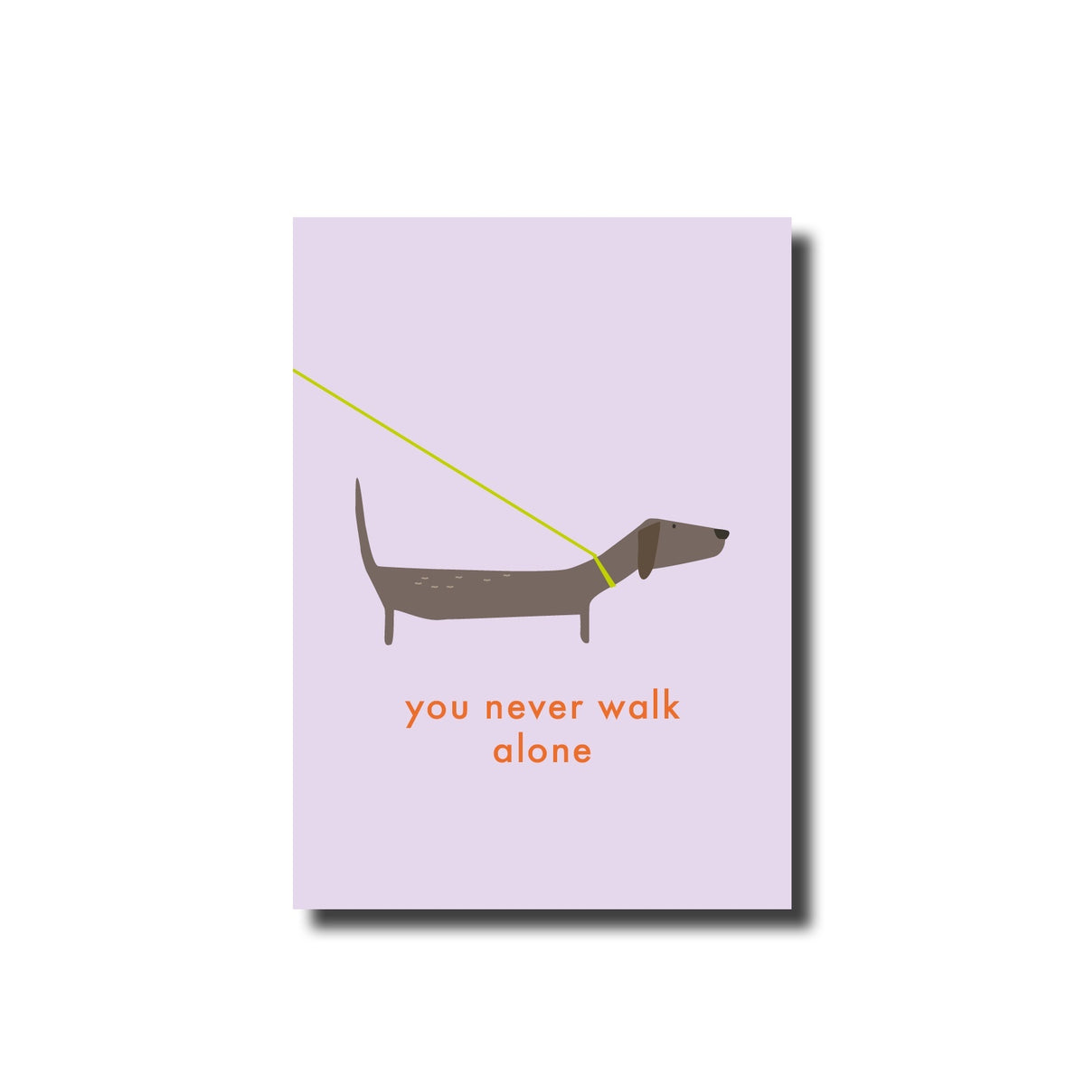 Postkarte | you never walk alone