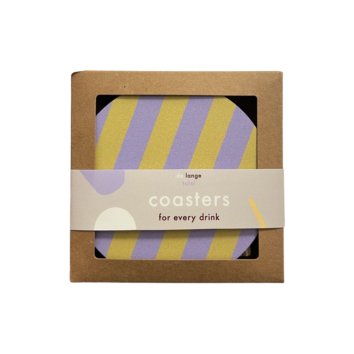 Untersetzer Striped | gelb/lila