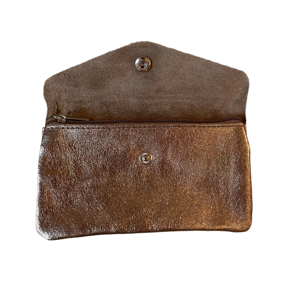 Geldbeutel medium | Leder | bronze glitzernd
