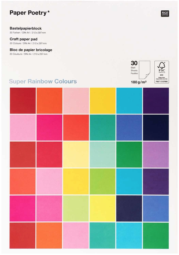 Bastelblock | Super Rainbow A4