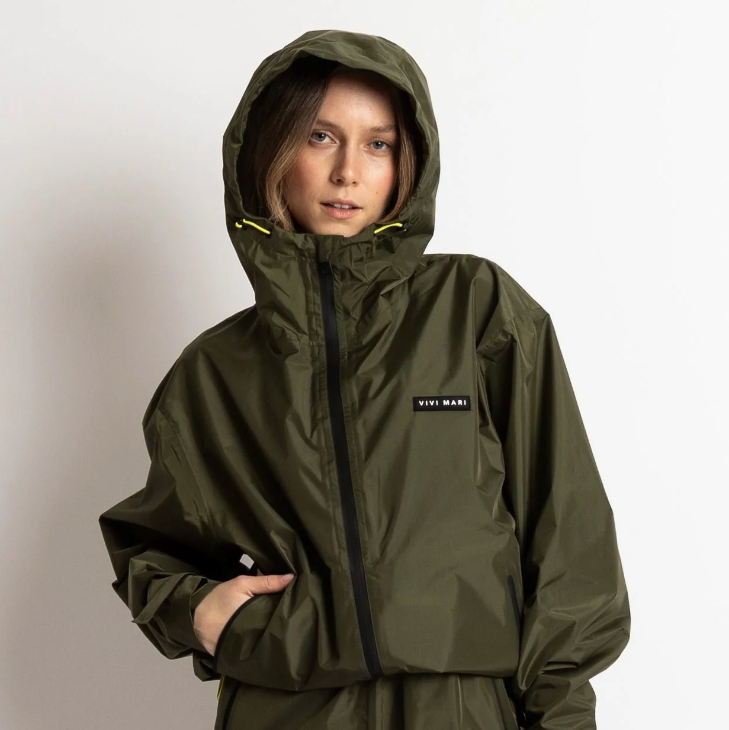Regen-Jacke Uni | olive