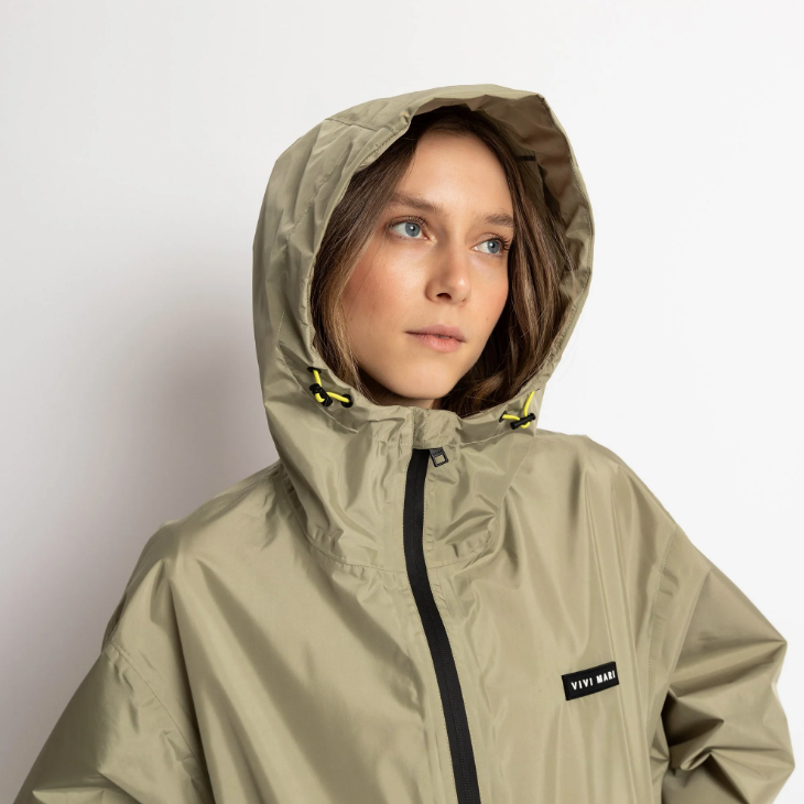 Regen-Jacke Uni | pale olive