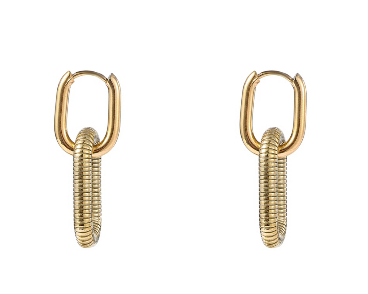 Ohrringe | Dangling Oval Hoop