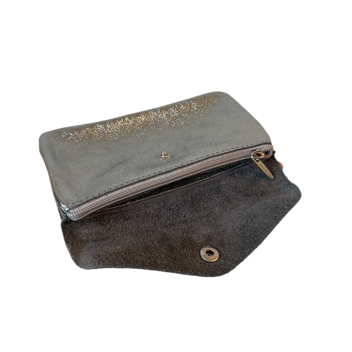 Geldbeutel medium | Leder | silber glitzernd