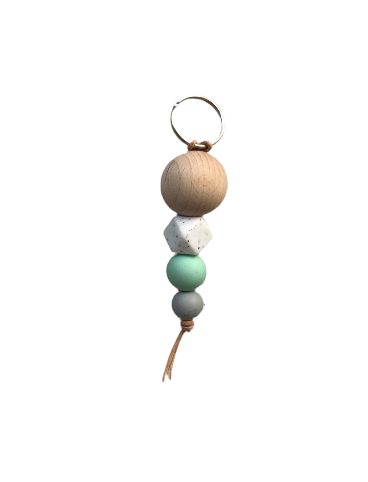 Schlüsselanhänger | mint/grau