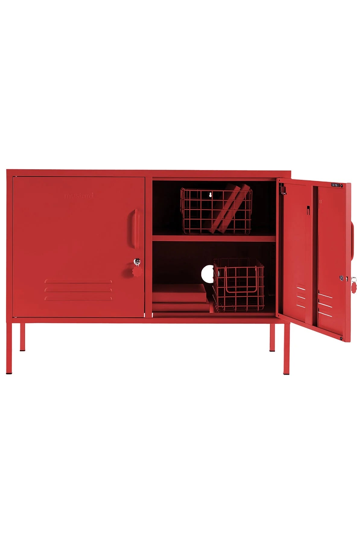 Metallspind | THE LOWDOWN | poppy red