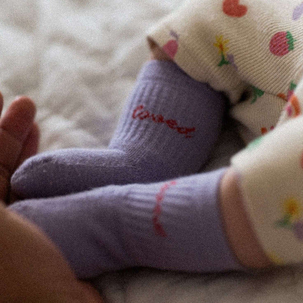 Socken | "Loved" Lila für BABY & KIDS
