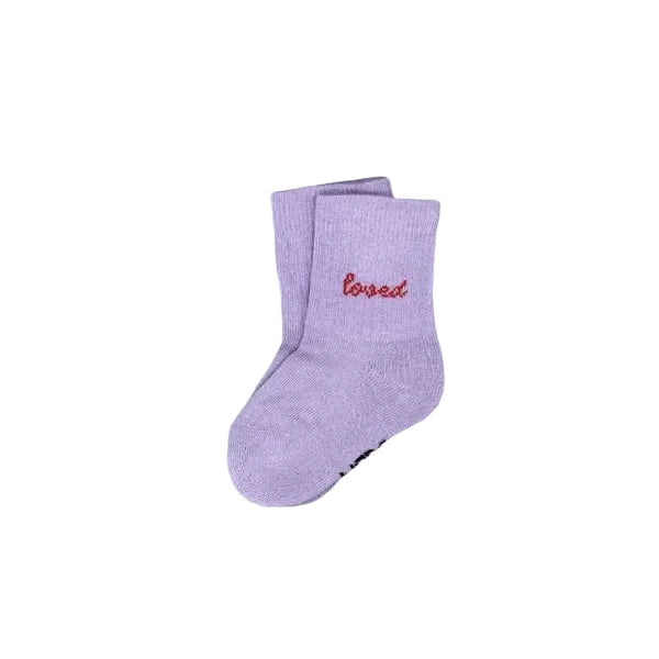 Socken | "Loved" Lila für BABY & KIDS