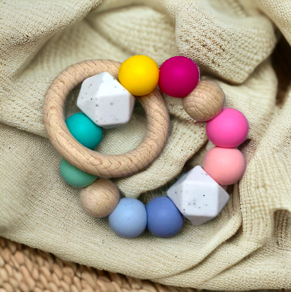 Beißring | Regenbogen