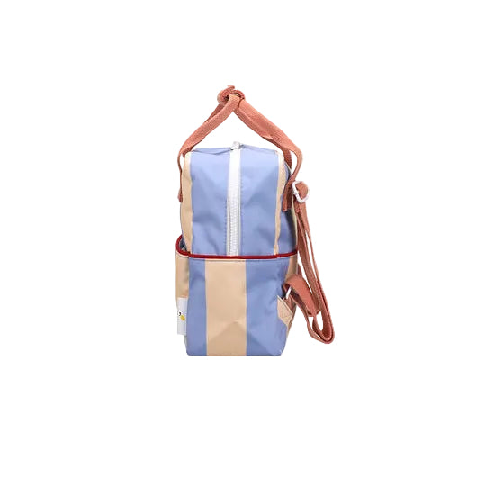 Rucksack Small Stripes | Cloud Blue & Twiggy Beige