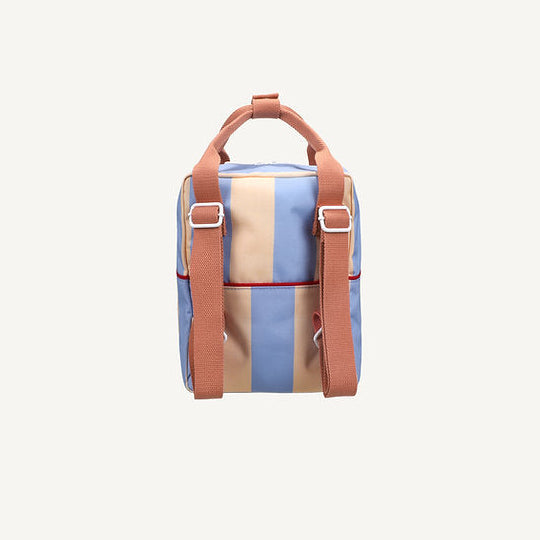 Rucksack Small Stripes | Cloud Blue & Twiggy Beige