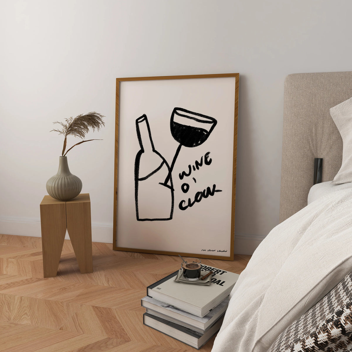 Poster Print A3 | Wine O'Clock