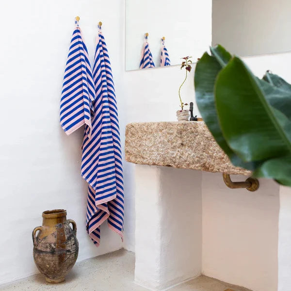 Gästehandtuch Naram | Dazzling Blue & Rose