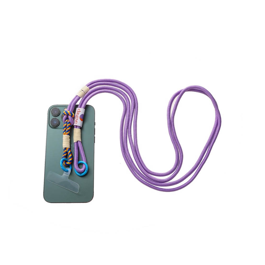 Handykette Long Knot | Lila/Blau