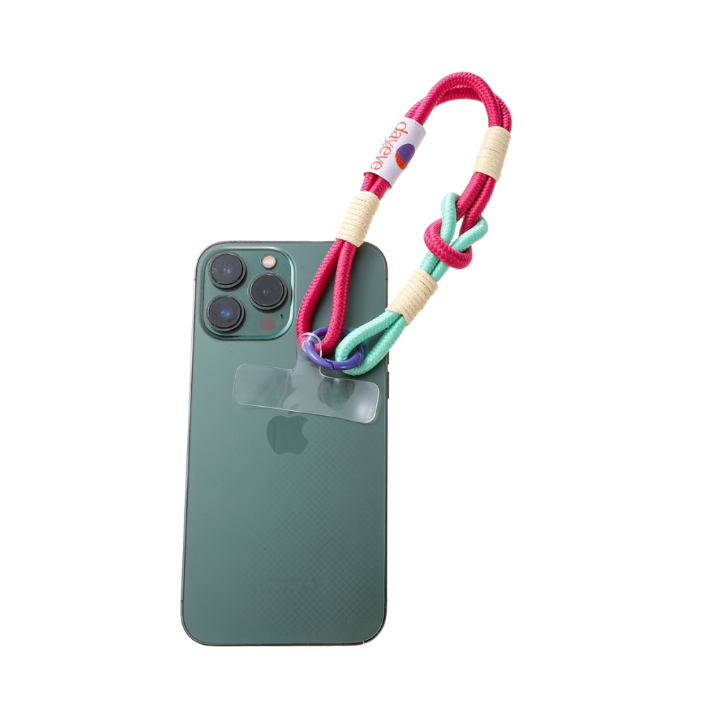 Handykette Short Knot | Lila/Mint