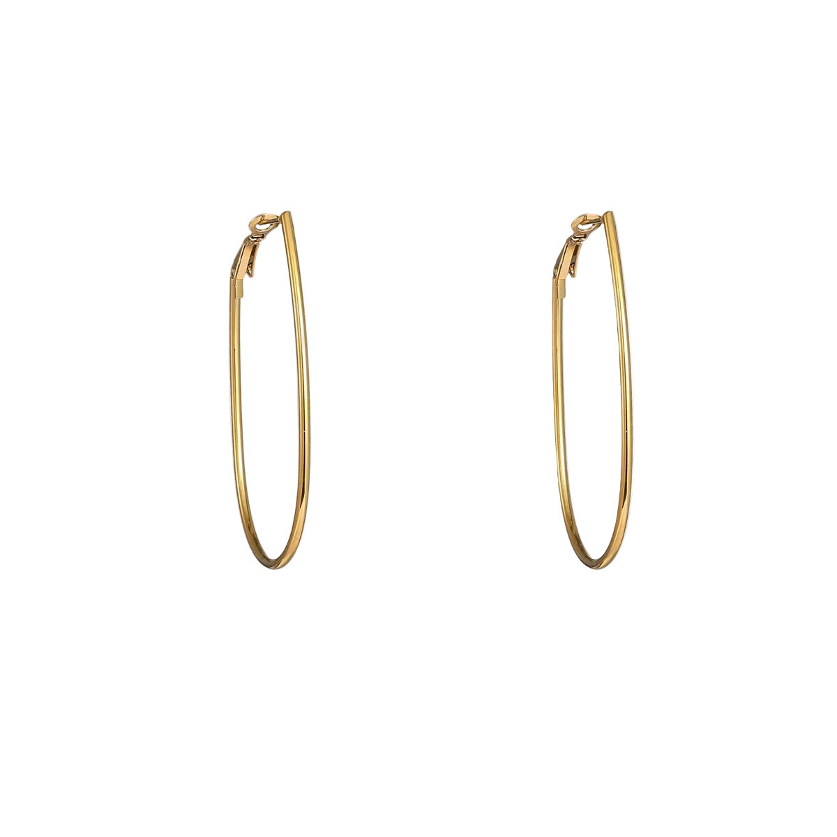 Ohrringe | Fine Oval Hoop Gold