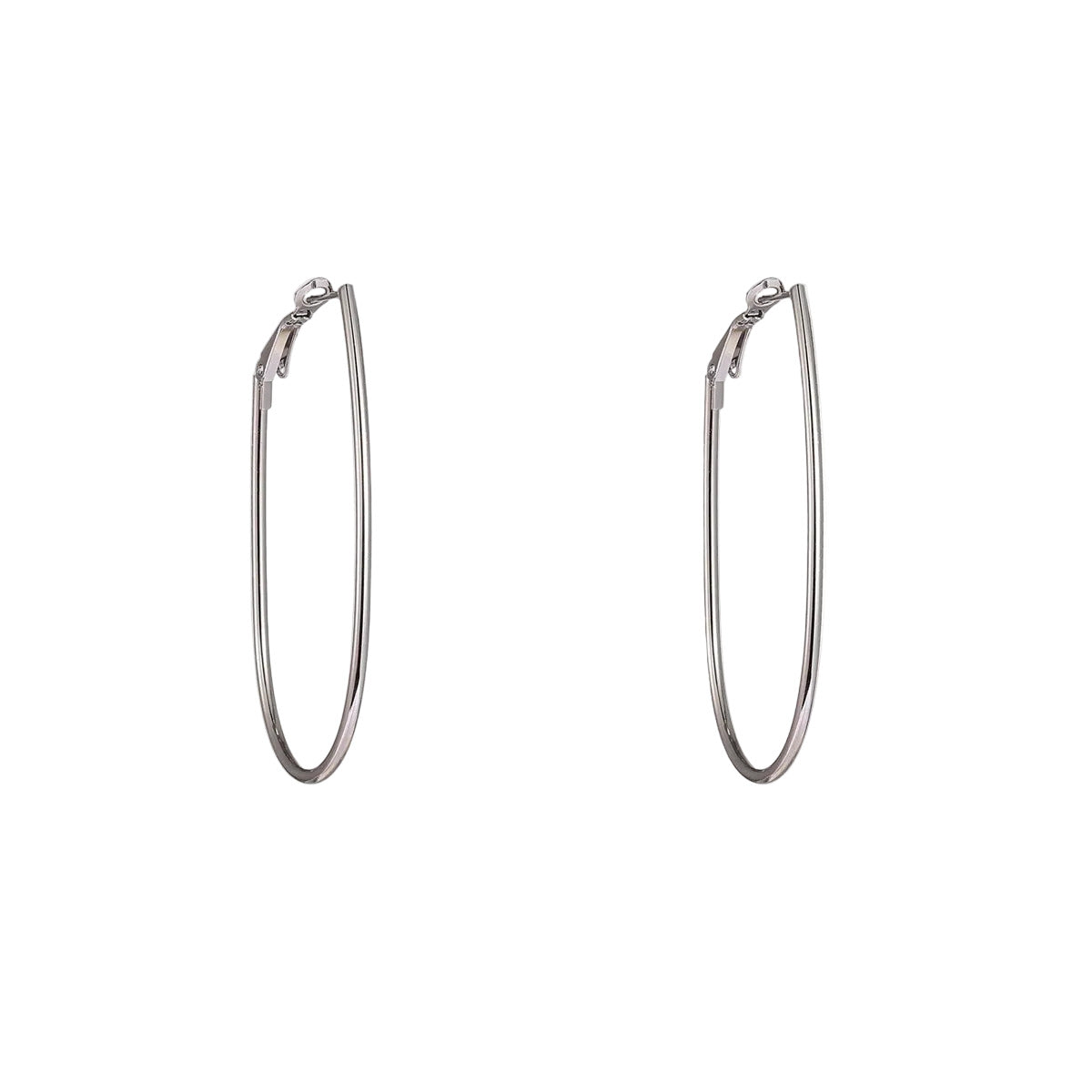 Ohrringe | Fine Oval Hoop Silber