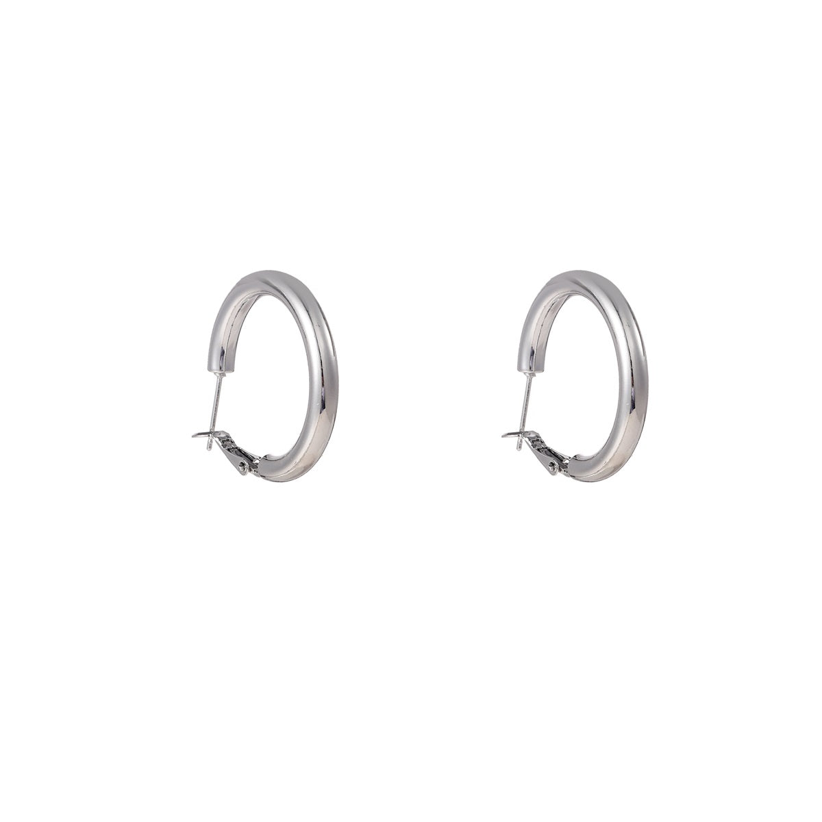 Ohrringe | Round Hoop Silber