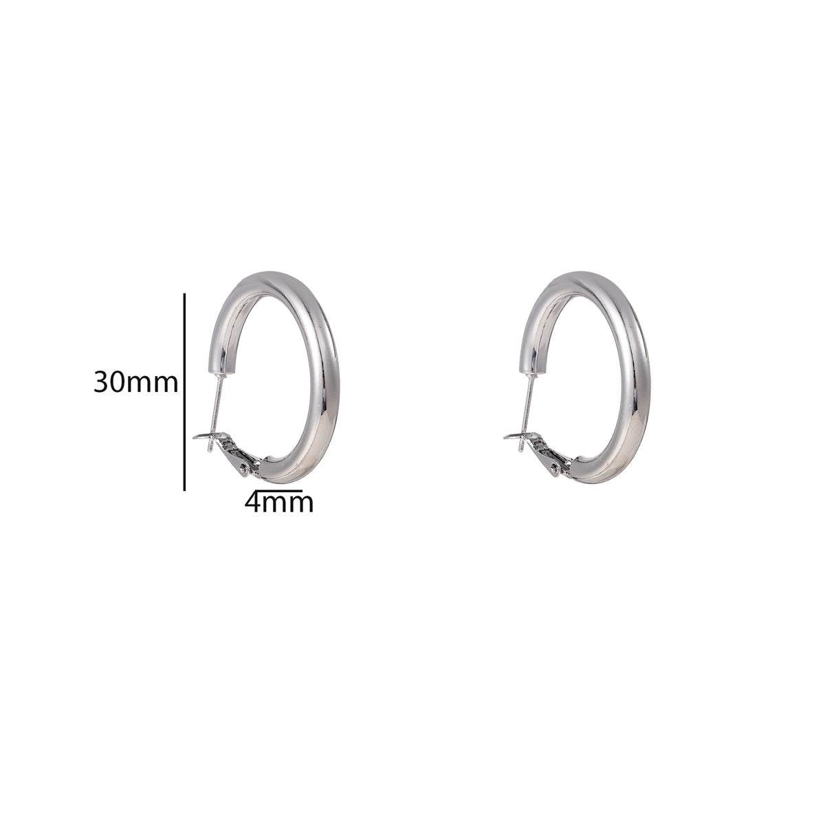 Ohrringe | Round Hoop Silber