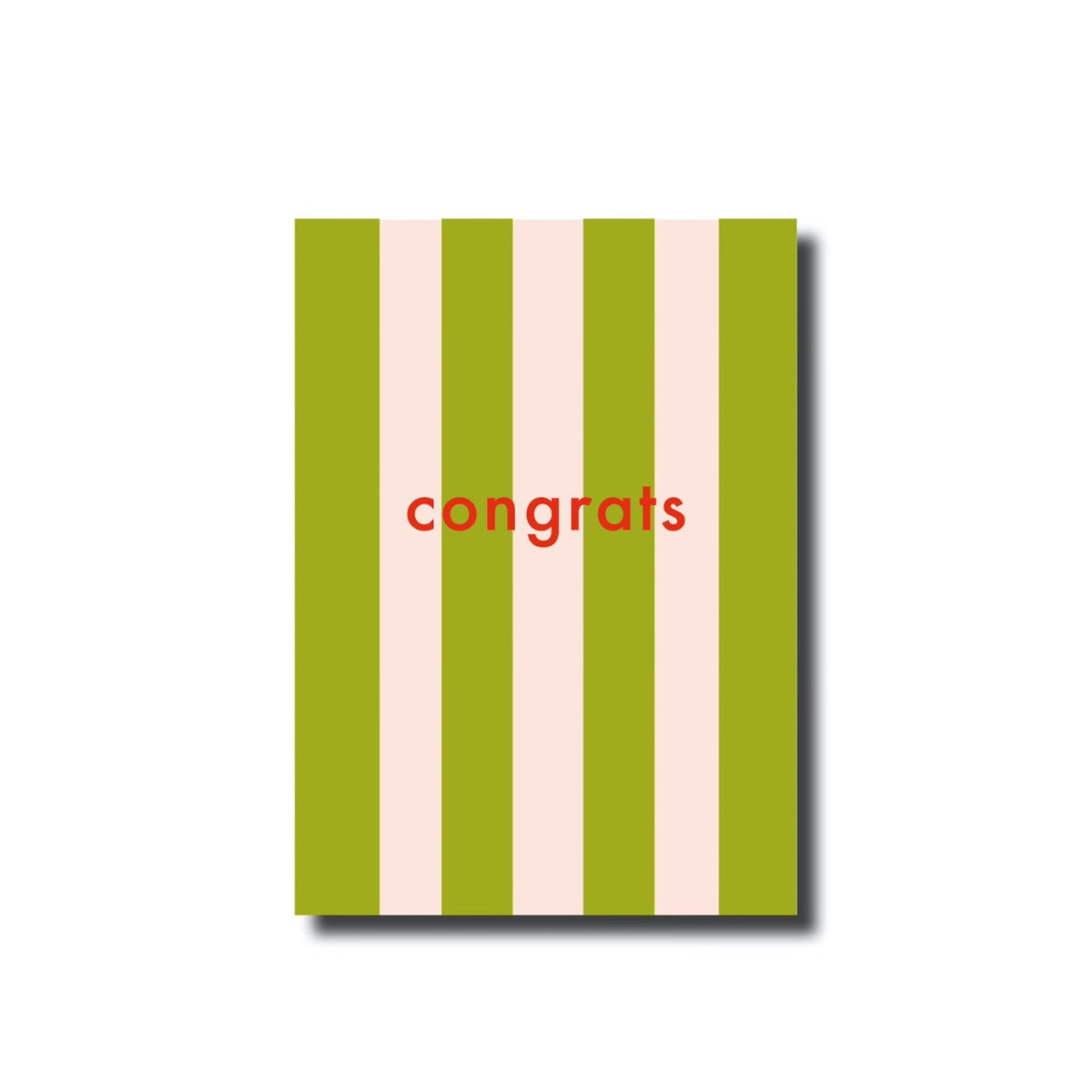 Postkarte | Congrats Grün/Rosa