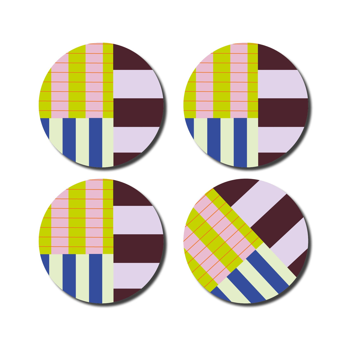 Untersetzer | Striped Colorful 02