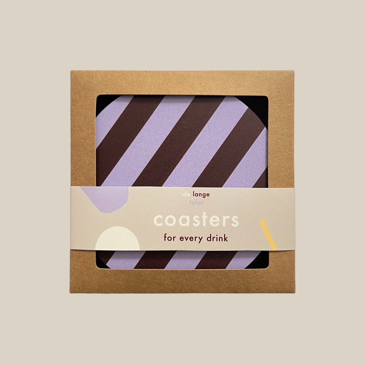 Untersetzer Striped | Lila/Aubergine