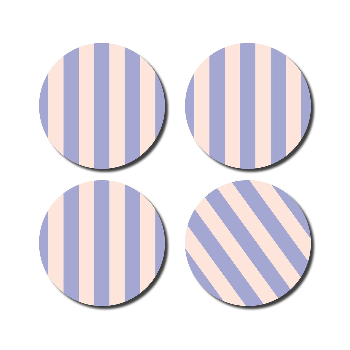 Untersetzer Striped | Lila/Rosa