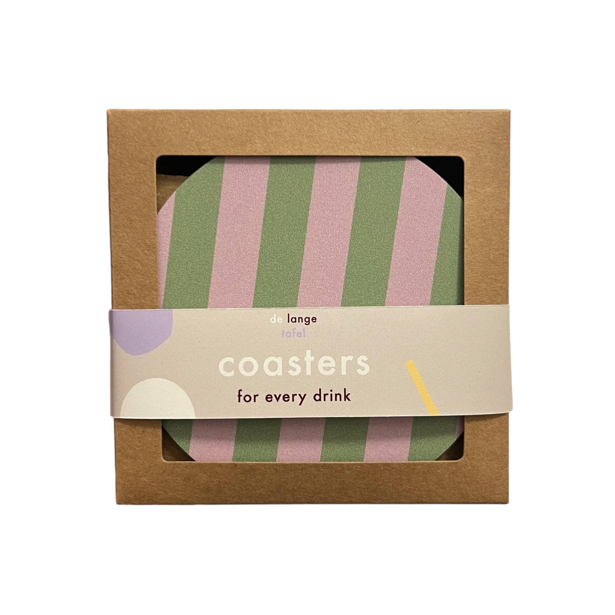 Untersetzer Striped | grün/pink
