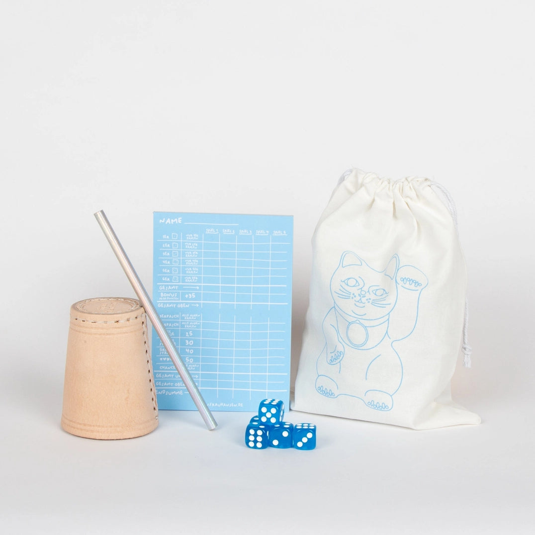 Würfelspiel | Blau 5er Set