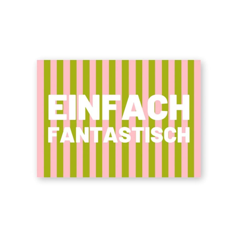Postkarte aus Holzschliffpappe | EINFACH FANTASTISCH