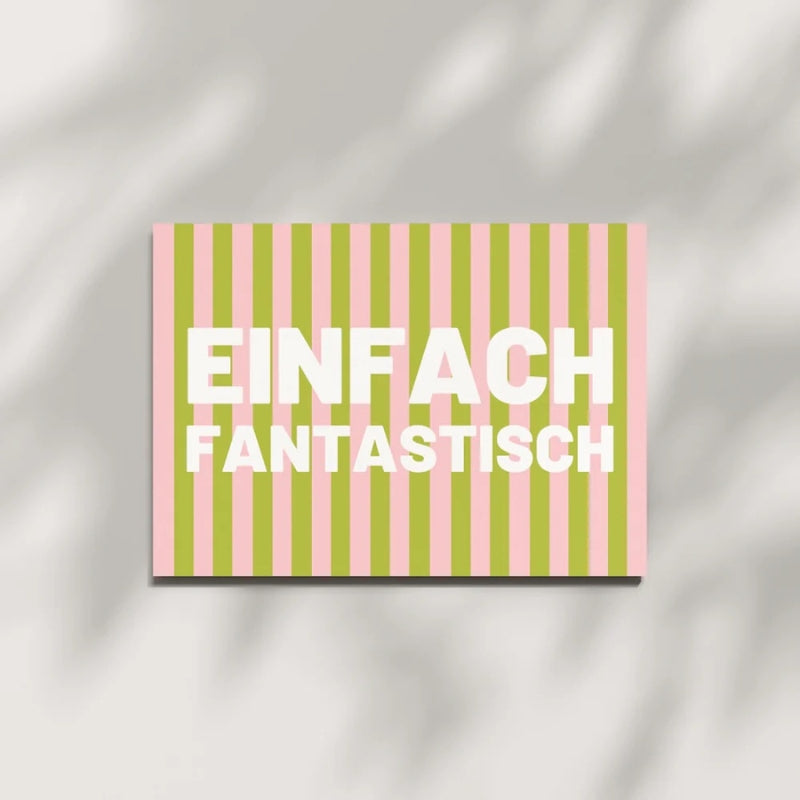 Postkarte aus Holzschliffpappe | EINFACH FANTASTISCH