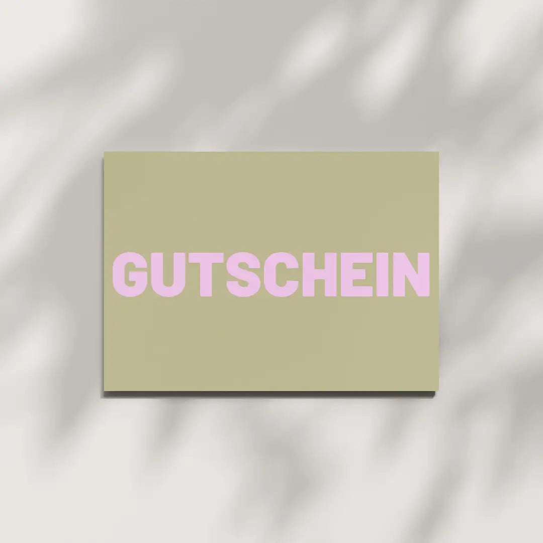 Postkarte aus Holzschliffpappe | GUTSCHEIN