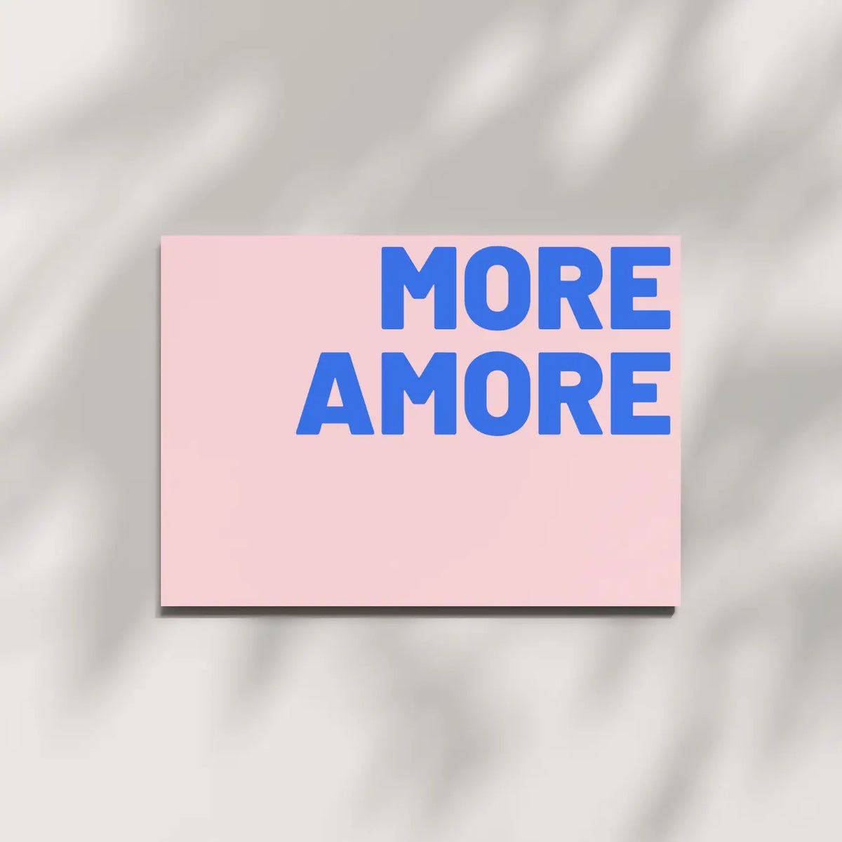Postkarte aus Holzschliffpappe | MORE AMORE