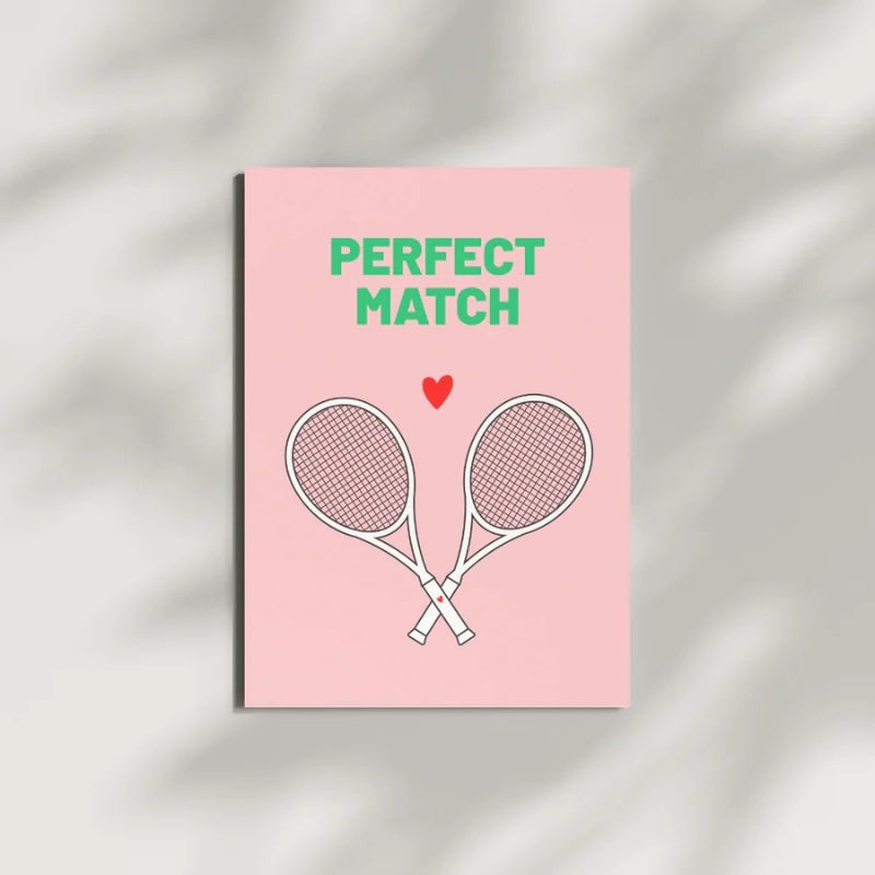 Postkarte aus Holzschliffpappe | PERFECT MATCH