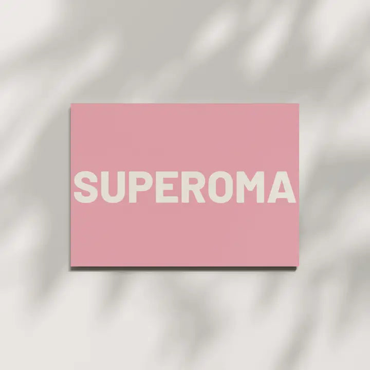 Postkarte aus Holzschliffpappe | SUPEROMA