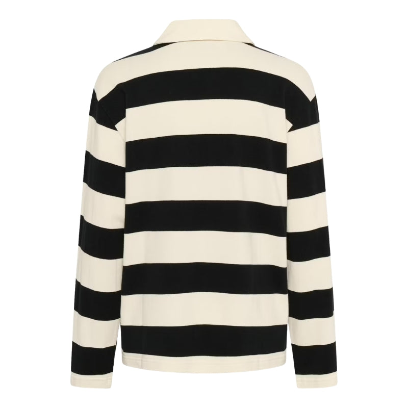 Poloshirt KApicca | Black White Stripe