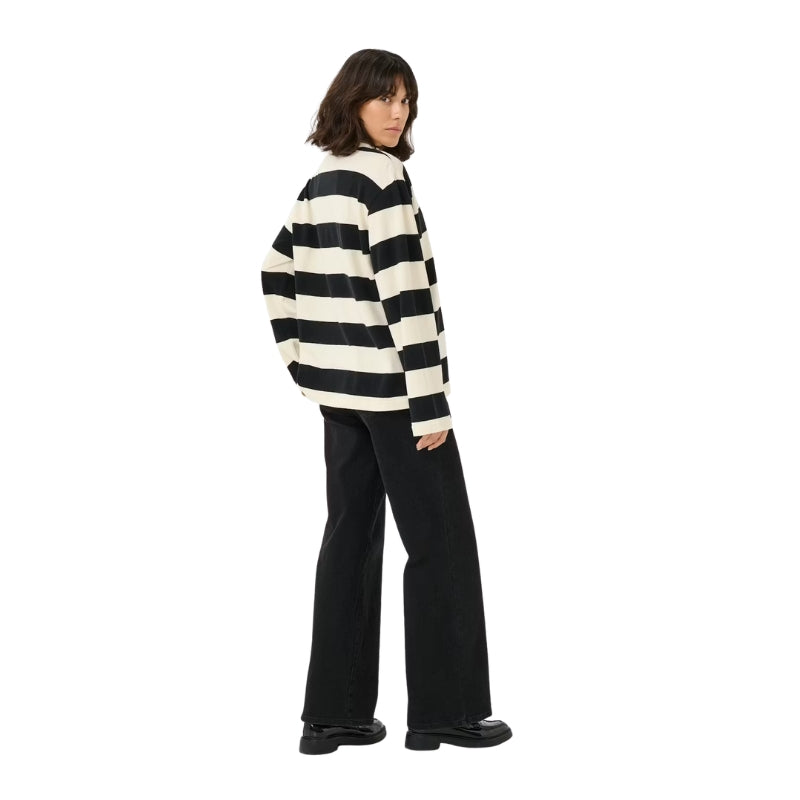 Poloshirt KApicca | Black White Stripe