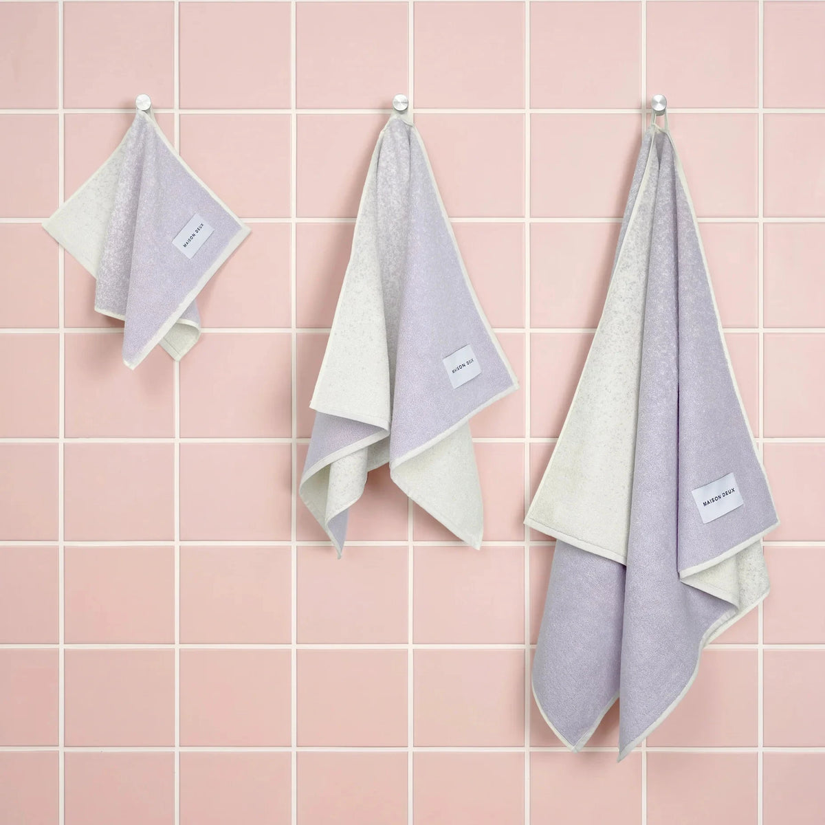 Gästehandtuch Gradient | Lila & Vanille