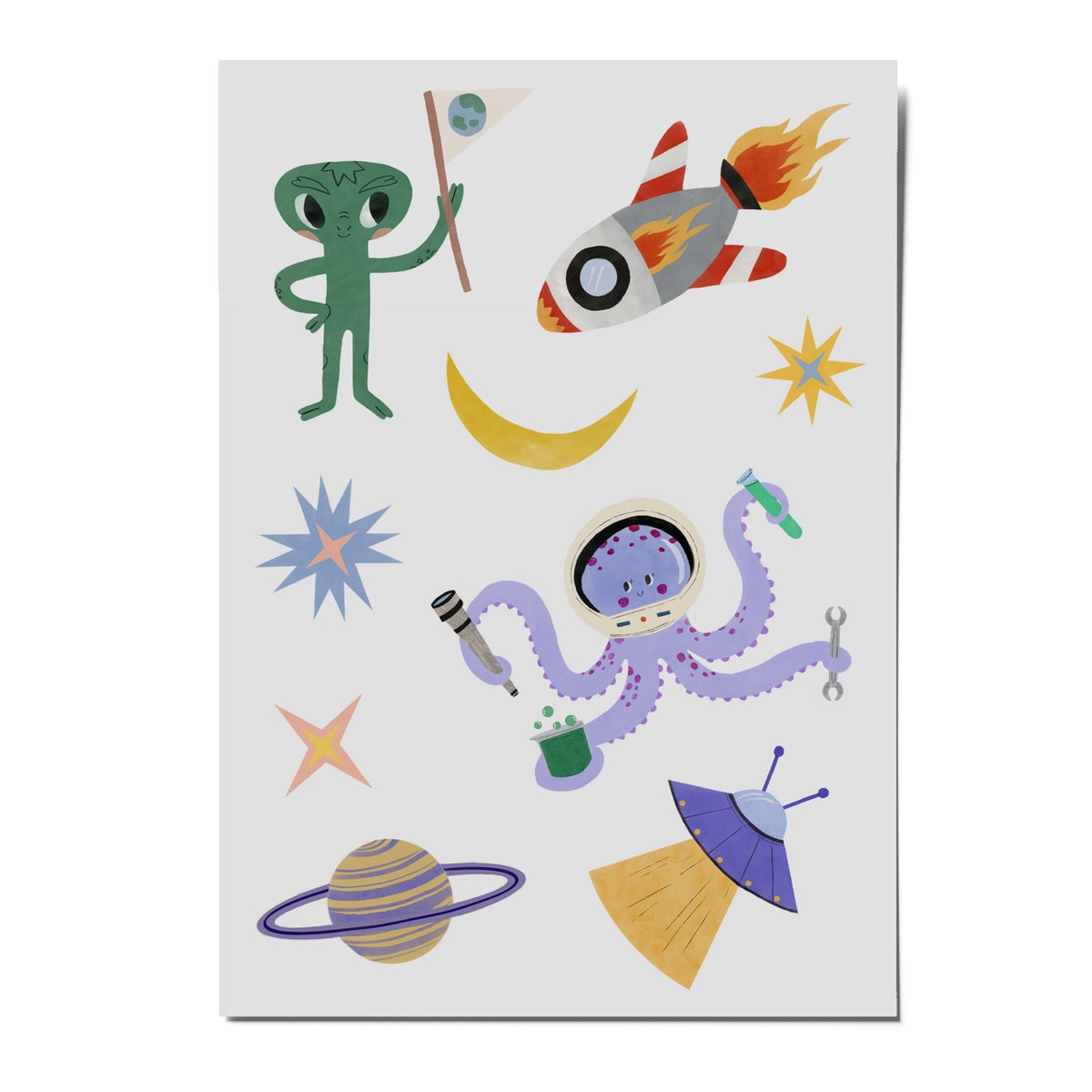 Reflektierende Sticker | Space