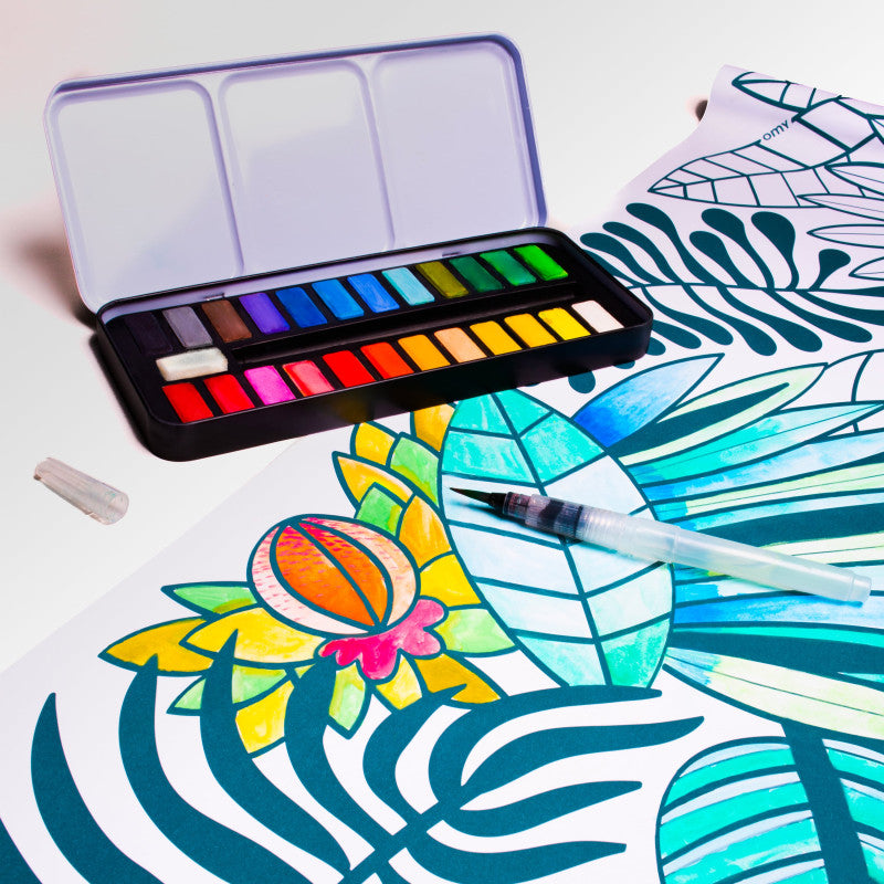 Aquarellfarben | Aquarell-Set mit 24 Farben