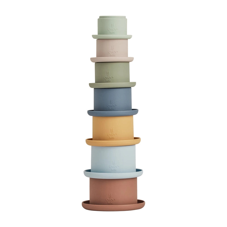 Stapelbecher | Tawa Caramel/Blue