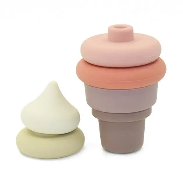Montessori Stapel‑Eis | Rosa