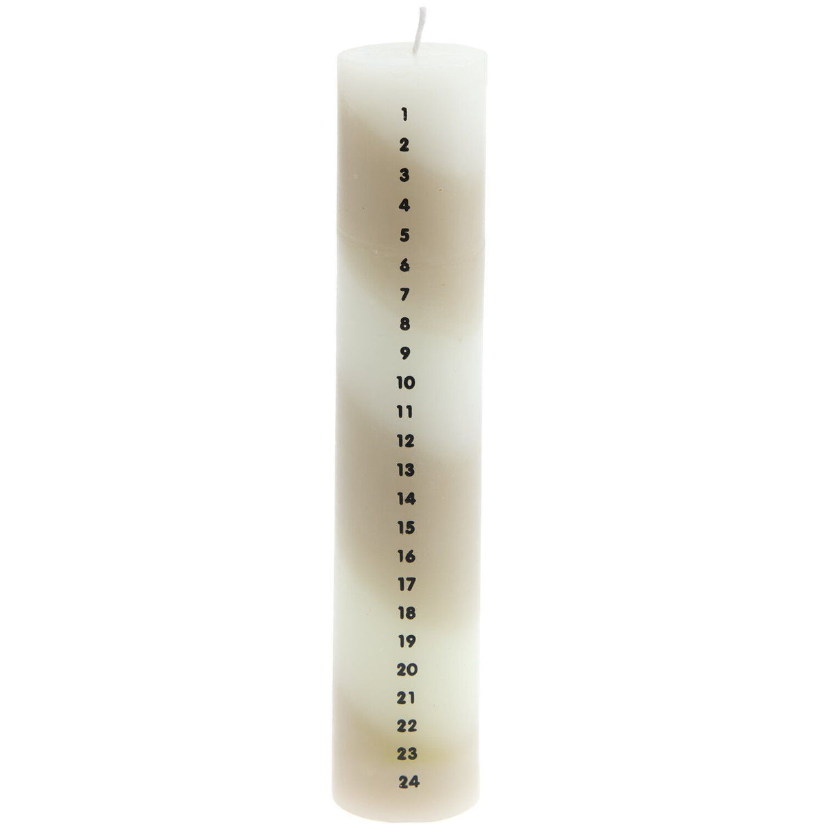 Kerze | Adventskalender gestreift