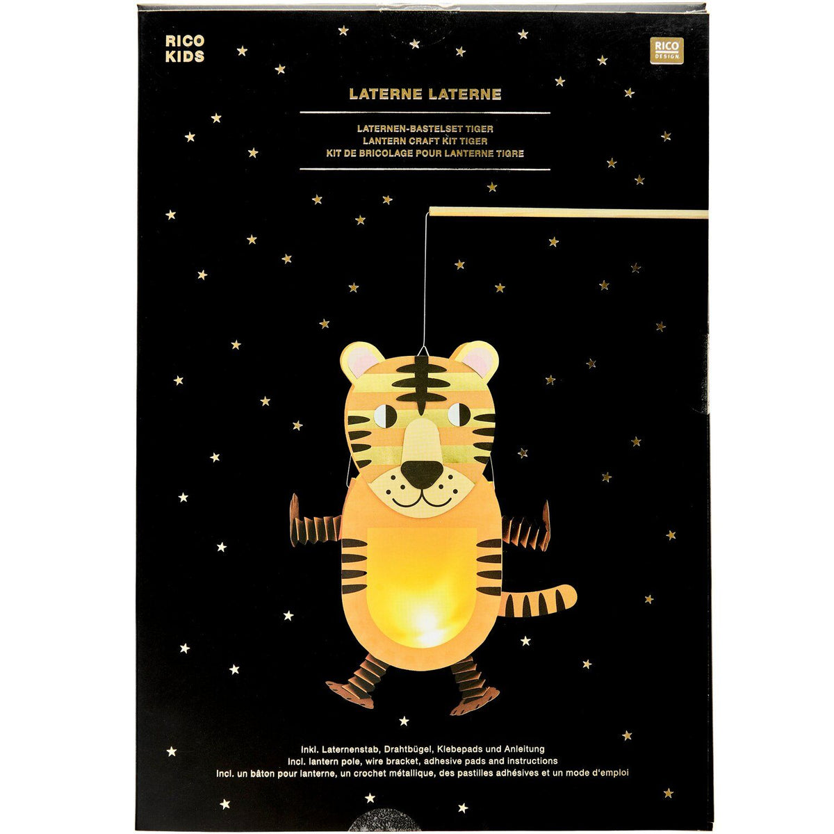 Bastelset Laterne | Tiger